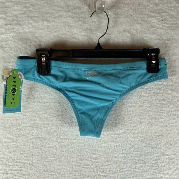 Speedo Swim Women's Small Blue Cheeky Fit Endurance Bikini‎ Bottom 8088 - Picture 1 of 6